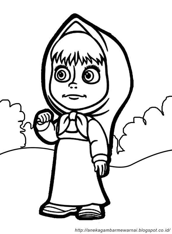 Маша и медведь Маша для срисовки