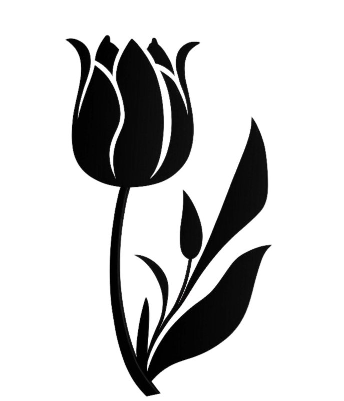 Трафареты тюльпаны