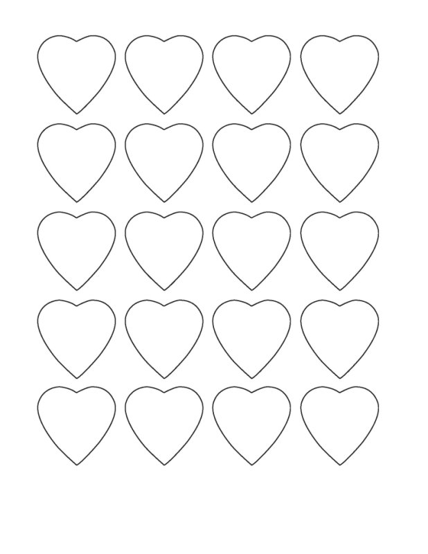 Трафарет сердечки