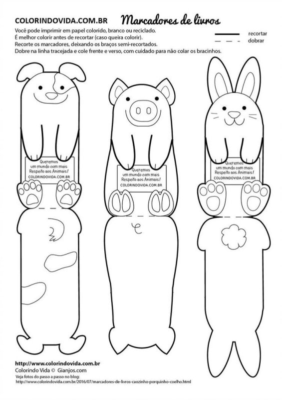 Трафарет закладки для книг