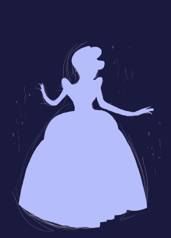 Золушка силуэт