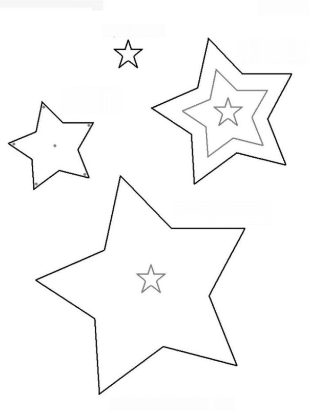 Звездочка из фетра выкройка