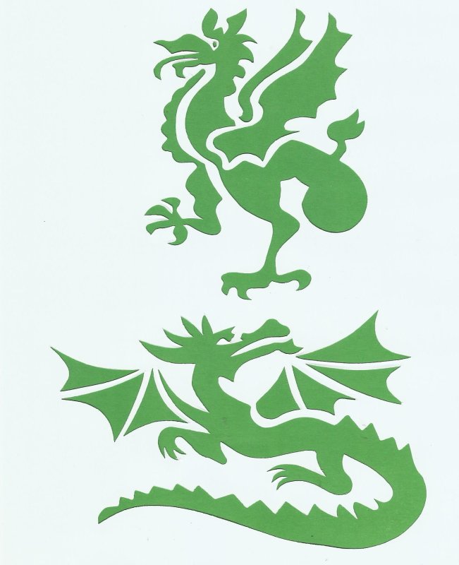 Дракон для вырезания