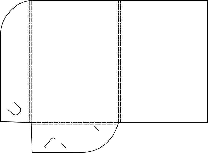 Конверт макет для печати