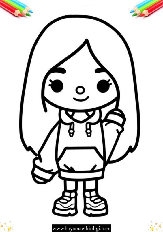 Раскраска тока бока