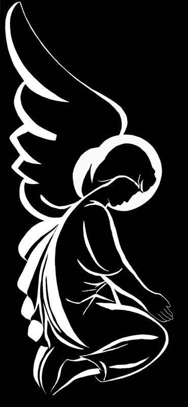Ангел гравировка