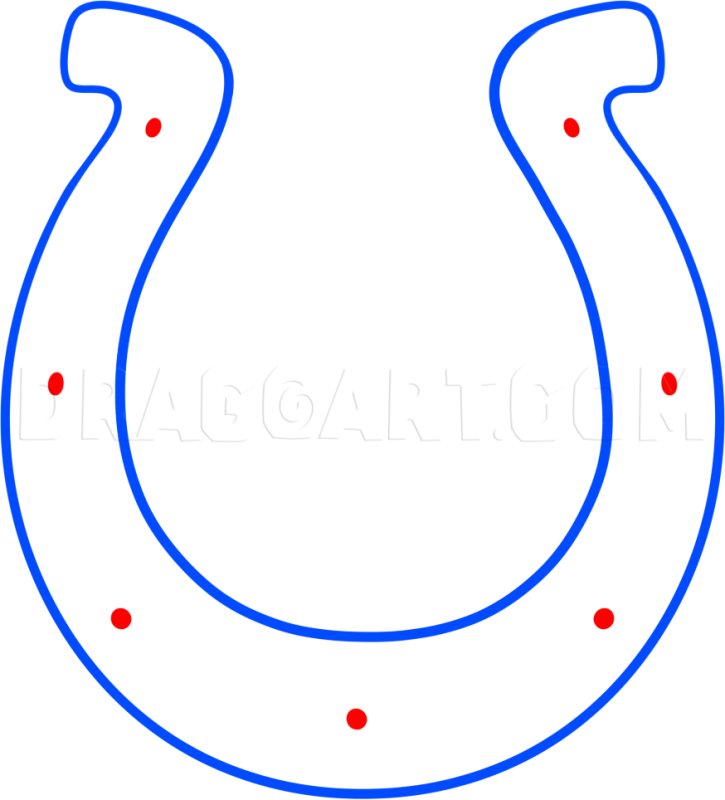 Подкова раскраска