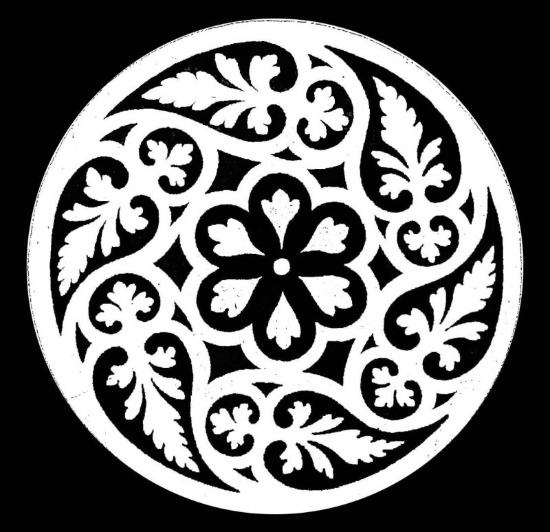 Растительный орнамент в круге