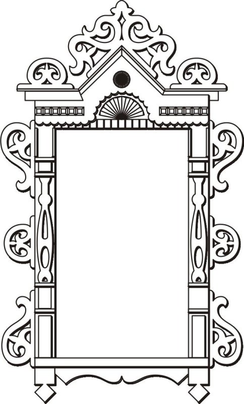 Резное окно для рисования