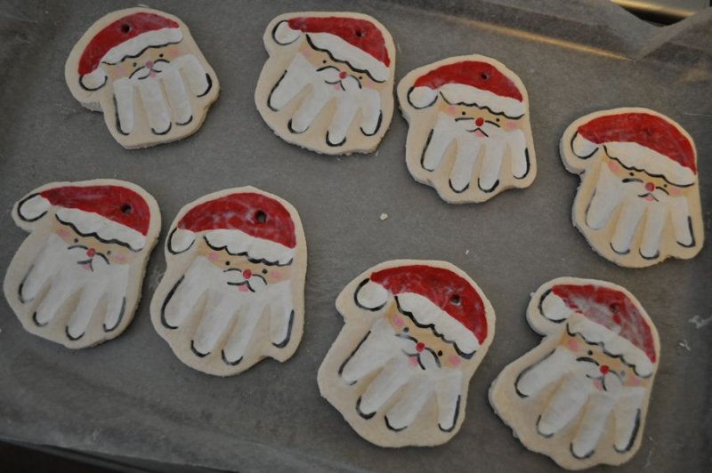 Новогодняя лепка из соленого теста