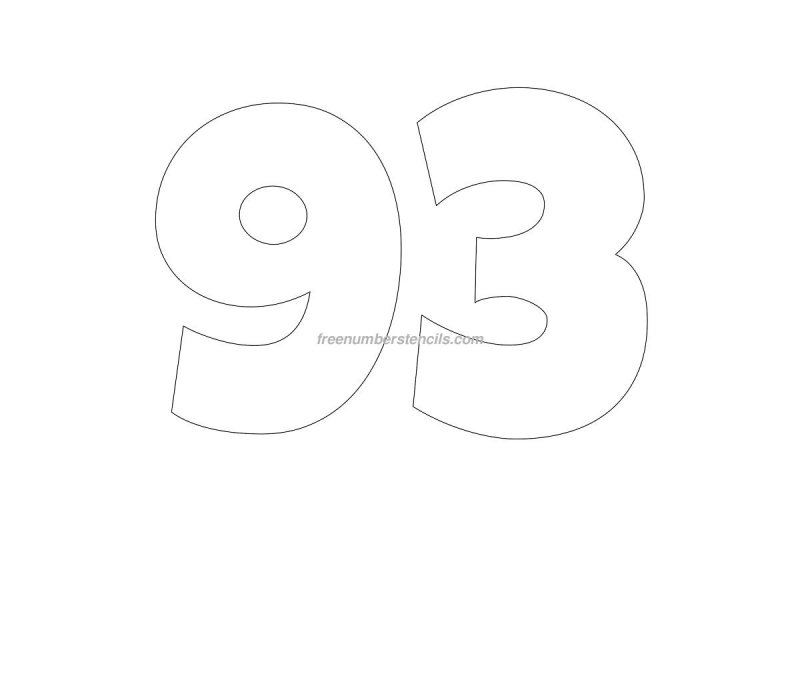 Цифра 39 трафарет