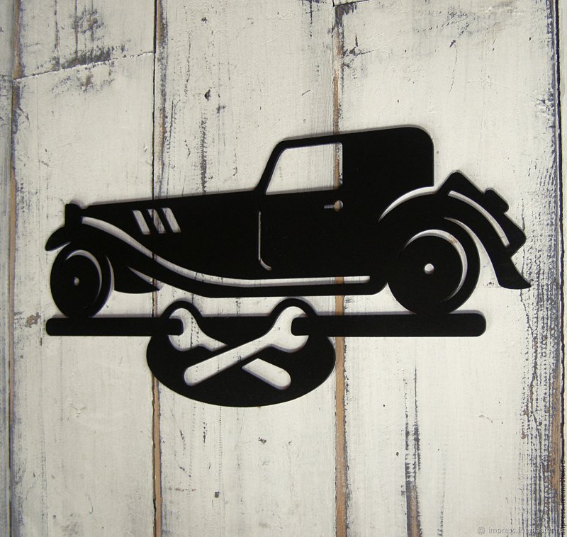 Трафарет на ворота гаража