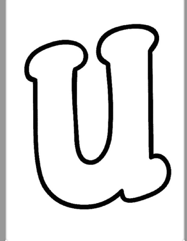 Трафарет английских букв