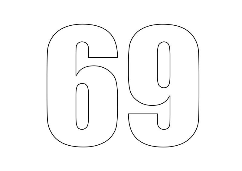 Трафарет "цифры"