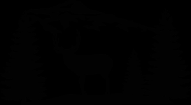 Силуэты животных в лесу