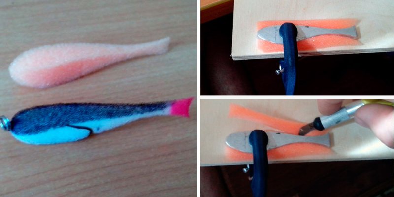 Трафарет поролоновой рыбки