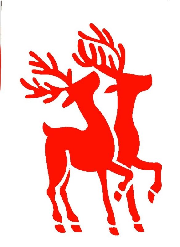 Трафарет "олени"
