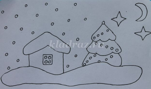 Трафареты для зимней пластилинографии