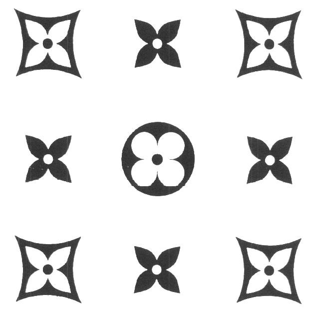 Знаки Луи Виттон трафарет