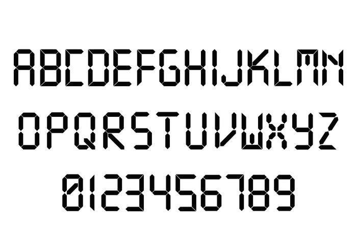 Необычные цифры шрифт