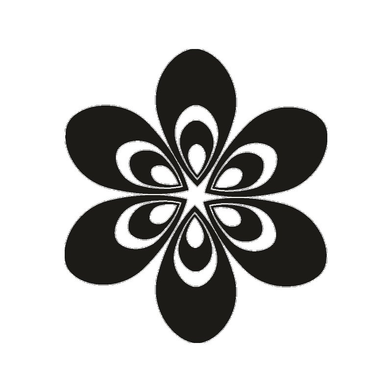 Лепесток трафарет орнамент