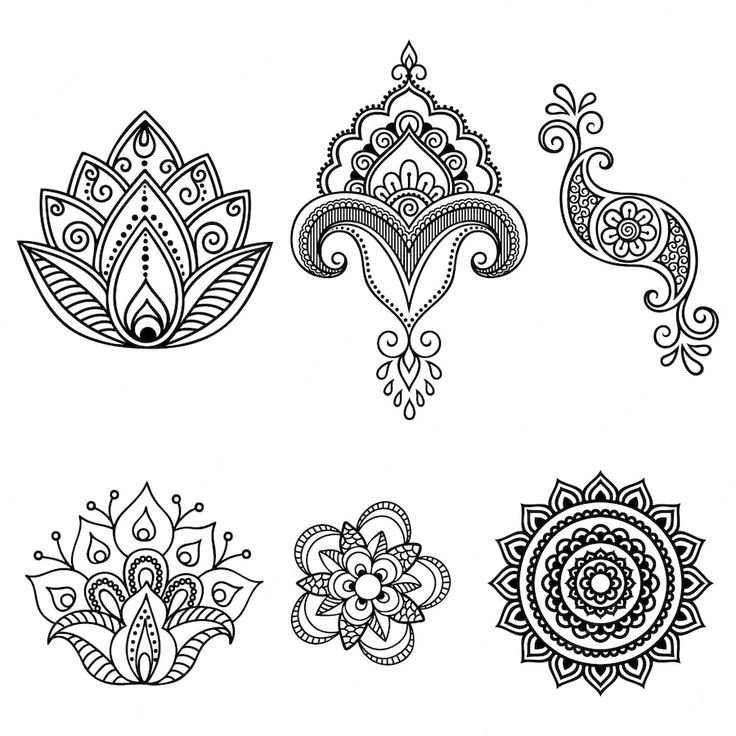 Мехенди узоры для начинающих