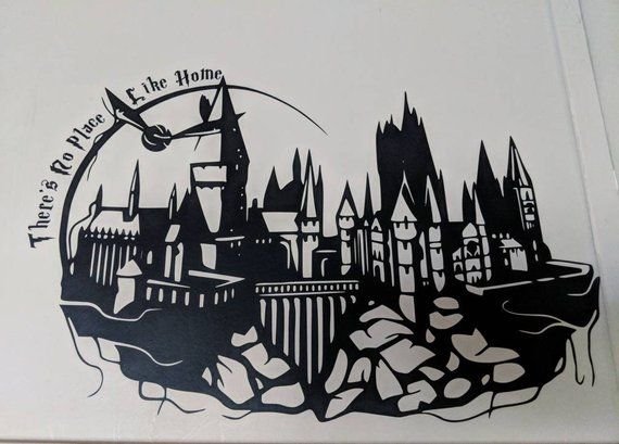 Силуэт замка Гарри Поттера
