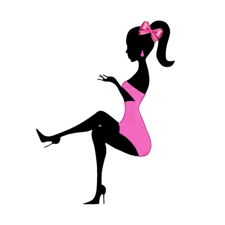 Силуэт девушки в платье сидячая