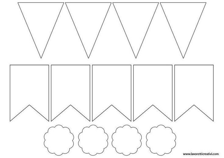 Гирлянда из бумажных флажков