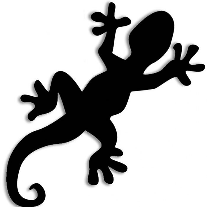 Ящерица силуэт