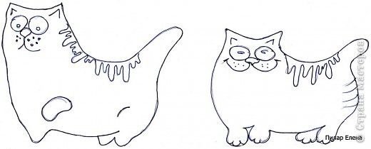 Шаблоны котиков для лепки