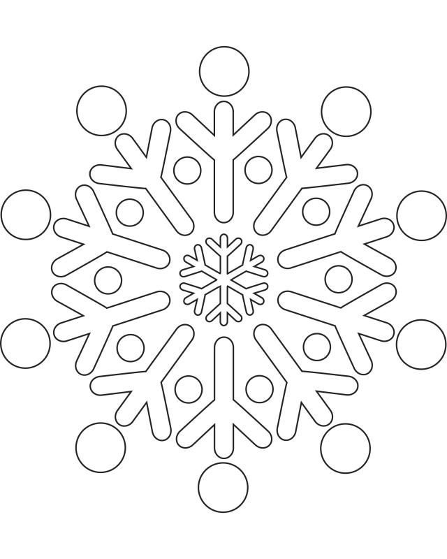 Снежинки для раскрашивания детям