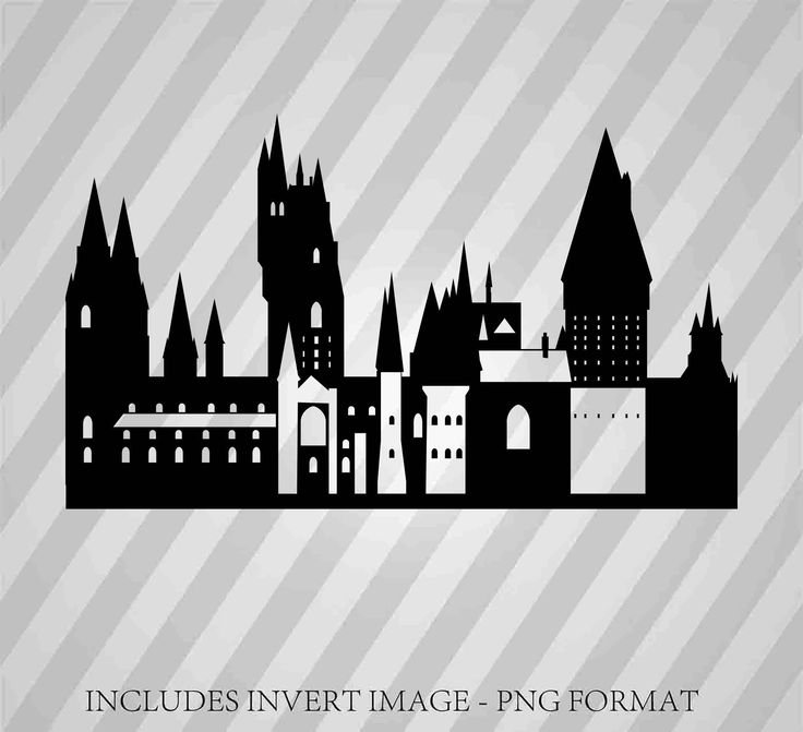 Хогвартс силуэт замка