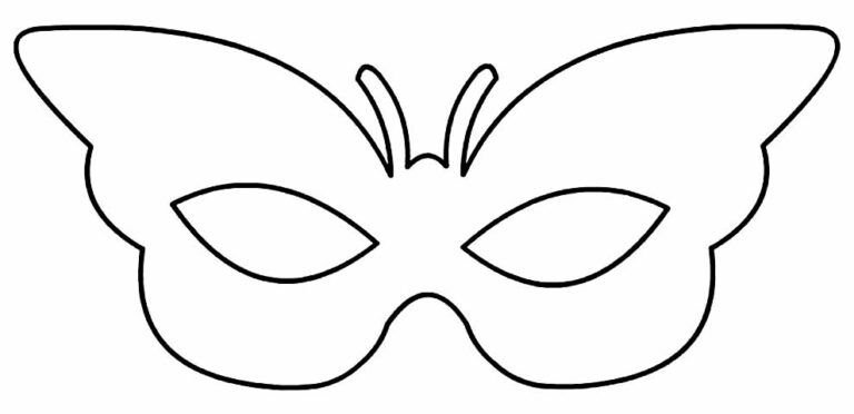 Трафарет маскарадной маски