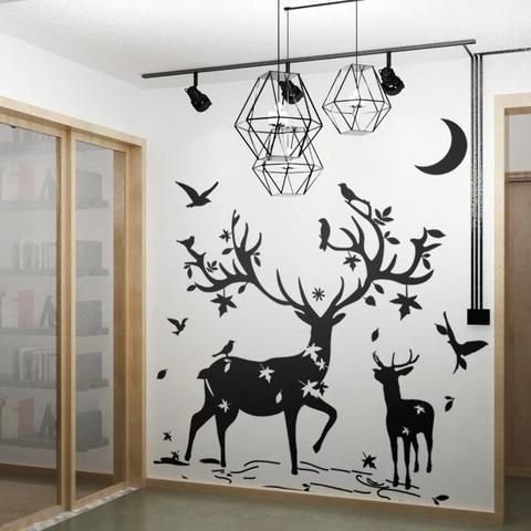 Роспись стен по трафарету