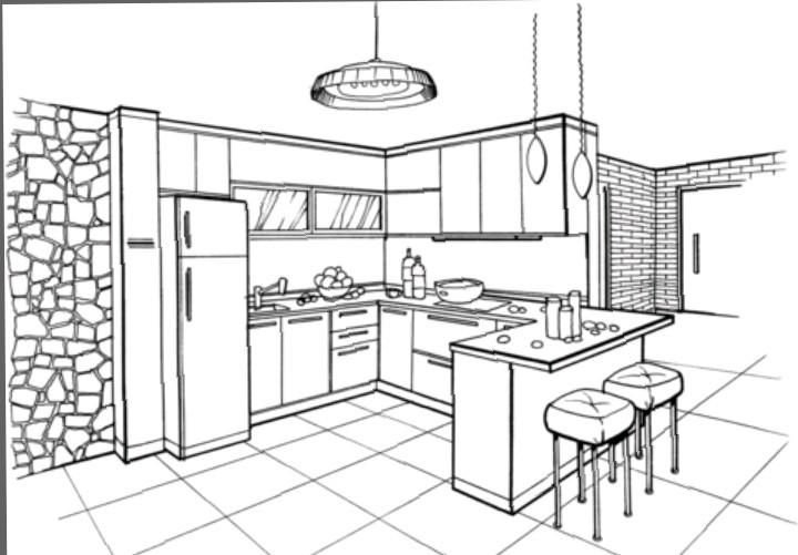 Кухня рисунок