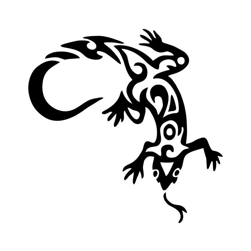 Тату ящерица