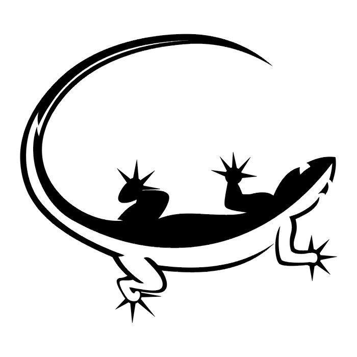 Ящерица эскиз