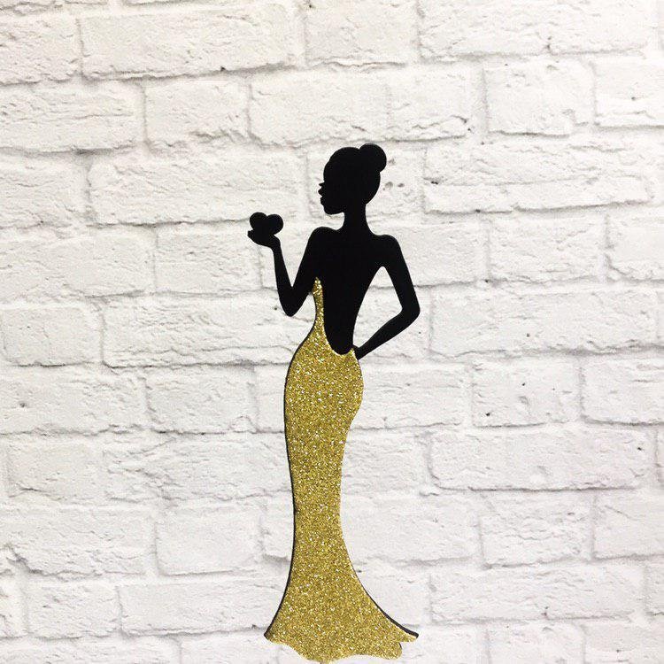 Топпер девушка в платье