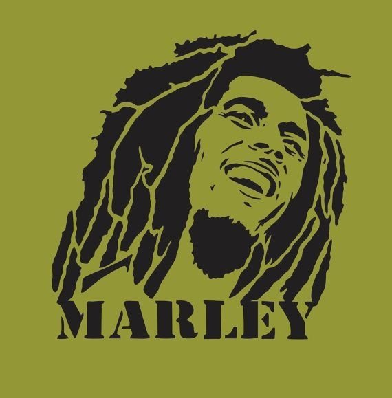 Боб Марли рисунок