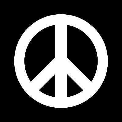 Знак мира на черном фоне