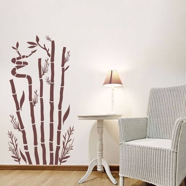 Декор для дома наклейки на стену бамбуковое дерево