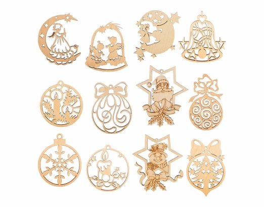 Новогодние шары из фанеры