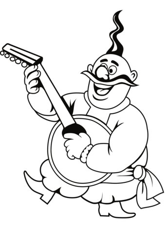 Казаки раскраска