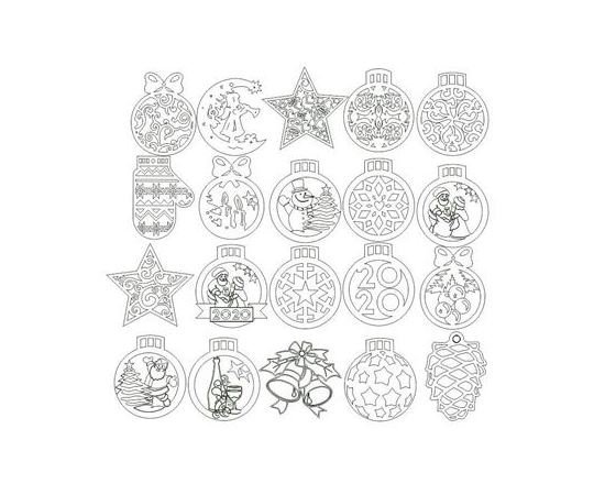 Елочные игрушки из фанеры чертежи