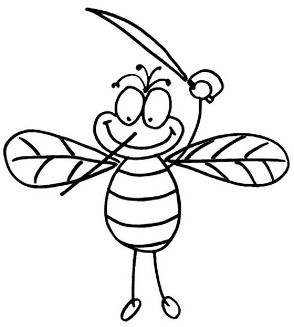 Муха Цокотуха и комарик раскраска