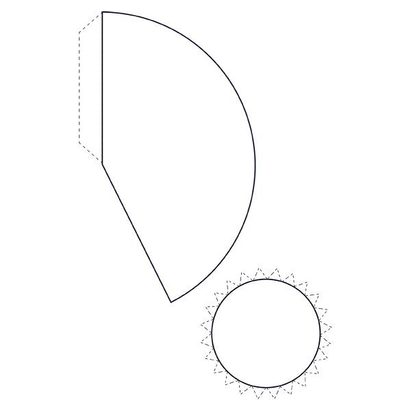 Развертка конуса