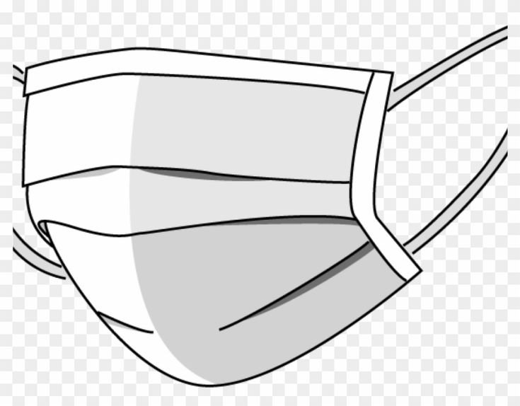 Маска на белом фоне медицинская