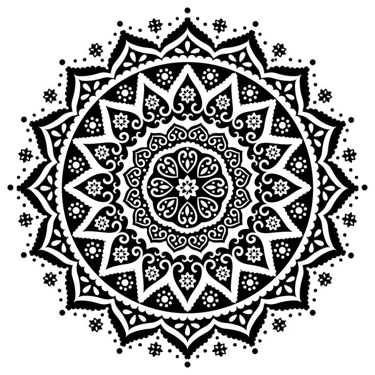 Орнамент Индия Мандала