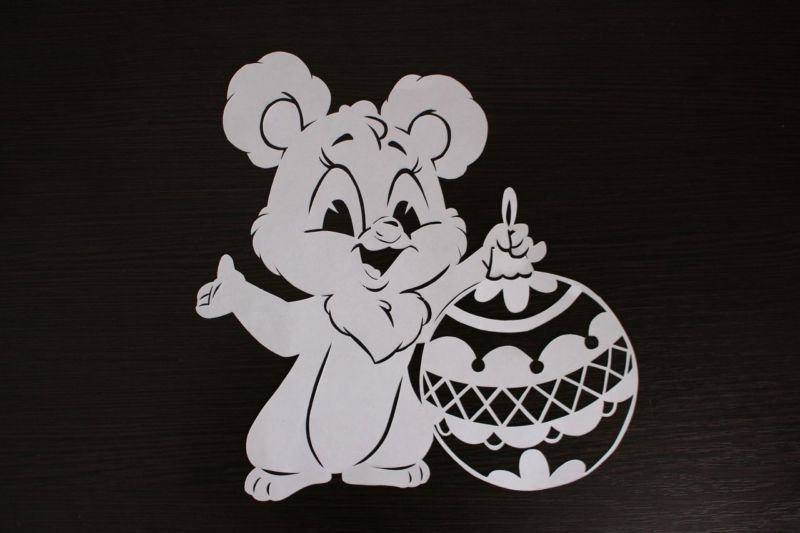 Трафареты для вырезания на окна